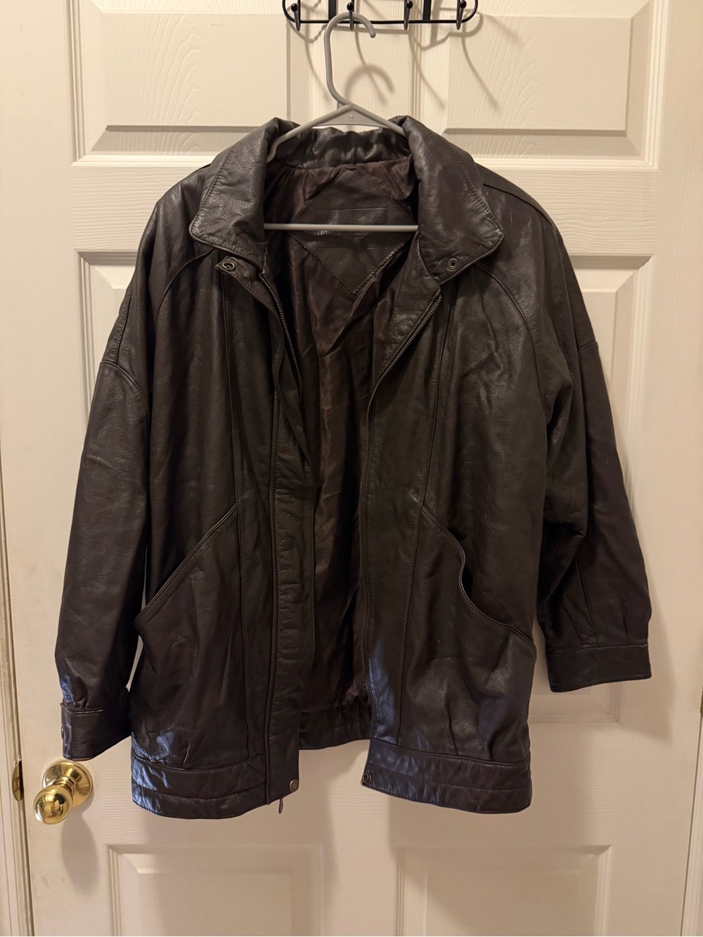 Preston & York Men's Dark Brown Leather Jacket